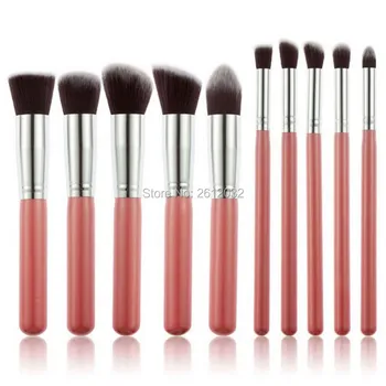

High Quality Maquiagem Makeup brushes 10pcs/set Beauty Cosmetics Foundation Blending Blush Make up Brush tool Kit Set