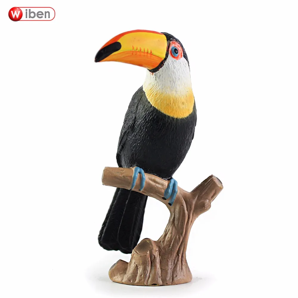 Высококачественные игрушечные фигурки Wiben Toco Toucan Birds Обучающие для мальчиков|action