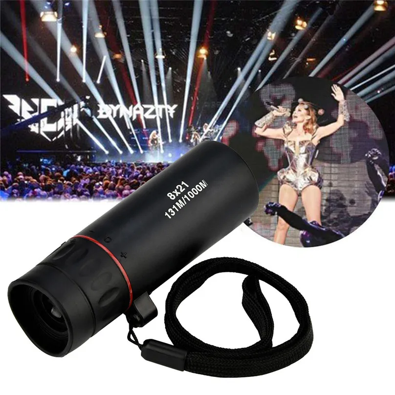 New Monocular Telescope 8x21 Camping Hunting Sports Telescope Handy Scope Compact Monocular Binoculars Portable Black #3d28 (7)