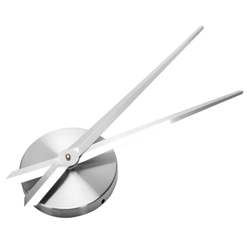 Бесшумные настенные часы бесшумное движение набор часовой механизм части с часами руки настенные часы Diy запасные части-серебро