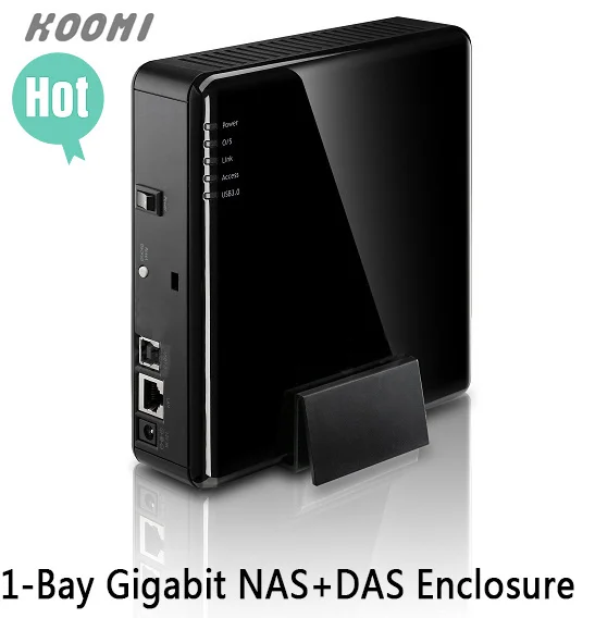1pcs /1000M Gigabit NAS +DAS Enclosure USB3.0 nas server