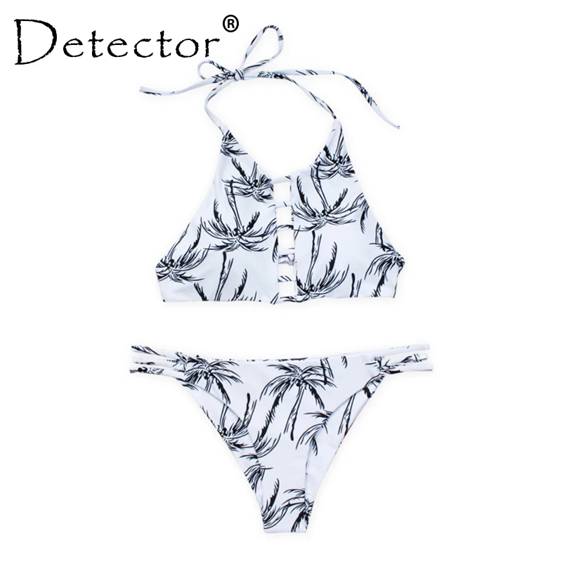 Detector Women Sexy Low waist Push up Bandage Halter Bikini Set Triangle Mini Swimwear Bathing Suit Swimsuit Beachwear | Женская одежда