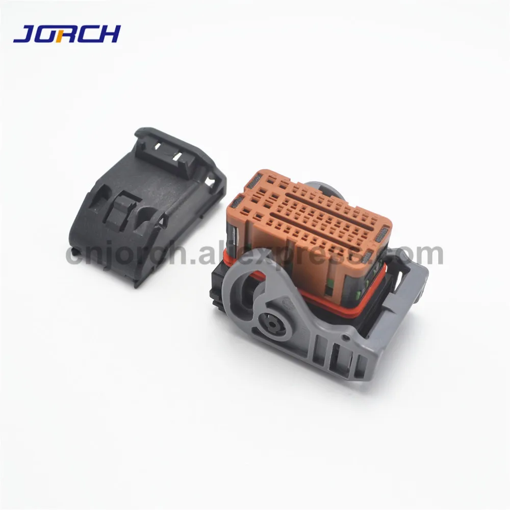 Conjunto de Conectores Automotivos Molex Marrom Tomada Conector Fêmea de 48pin Way Ecu 1