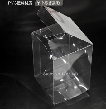 

7x7x12cm Transparent PVC box/ The plastic boxes Gift boxes Pastry biscuit boxes Display case 100pcs/set DHL fast shipping