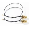 2 x 6dBi Dual Band M.2 IPEX MHF4 U.fl Cable to RP-SMA Wifi Antenna Set for Intel  AX200 9260 9560 8265 8260 7265 NGFF M.2 Card ► Photo 3/6