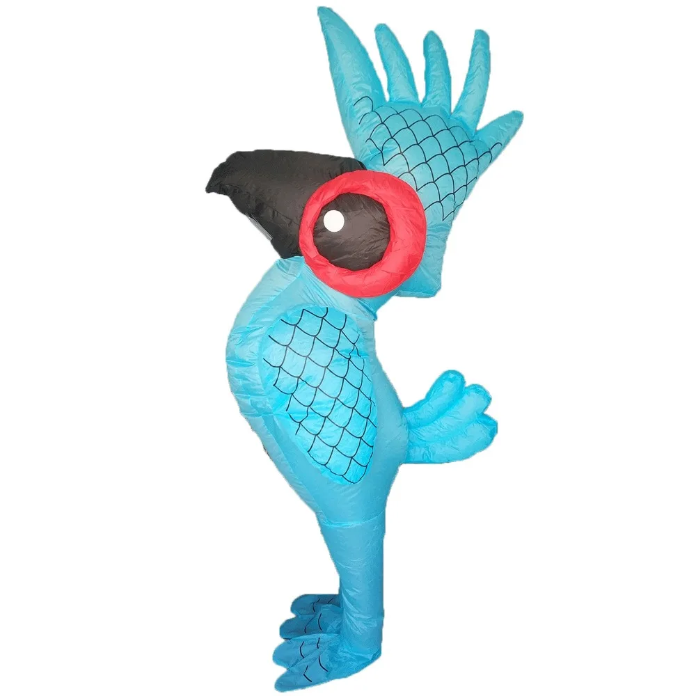 

Blue Inflatable Parrot Costume for Adults Animal Halloween Purim Carnival Cosplay Party Fancy Dress Men Women Birthday Outfit