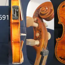 Барокко Стиль SONG бренд искусство инкрустация/рисунок электрическая и акустическая скрипка 4/4#11691