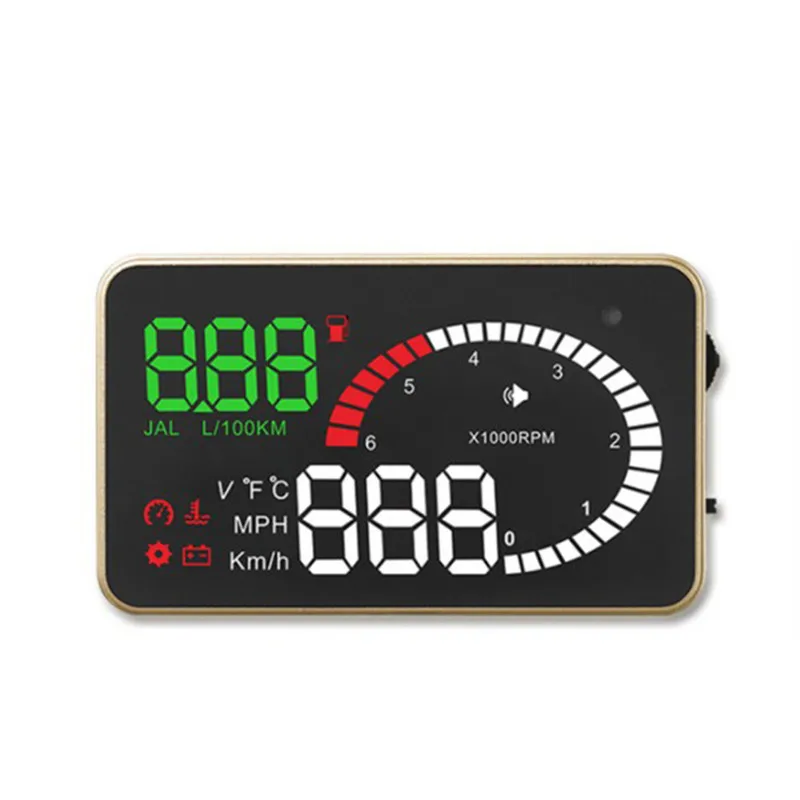 Head Up Дисплей 3 "ABS HUD OBD автомобиля Скорость ometer OBD2 Скорость o более Скорость Напряжение сигнализации лобовое стекло проектор разъем OBDii