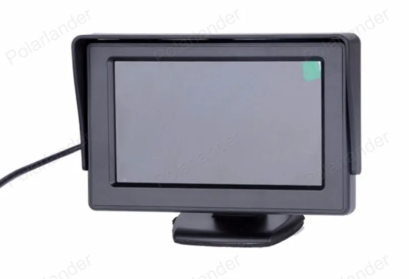 Складной 4,3 дюймов 480*234 TFT Цвет ЖК-дисплей монитор автомобиля Экран парковка Сенсор видео монитор заднего автомобиля резервного копирования для обратный Камера