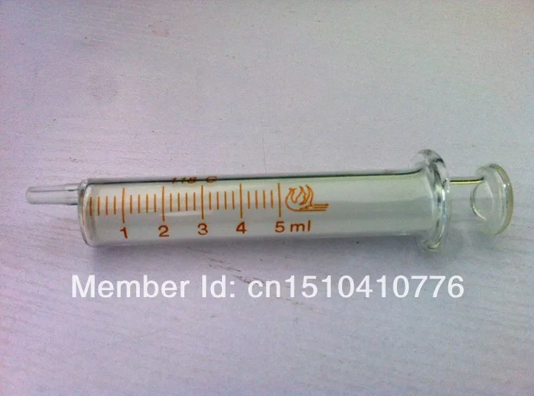 5ml Glass Syringe Injector Glass Sampler Lab Glasswarein