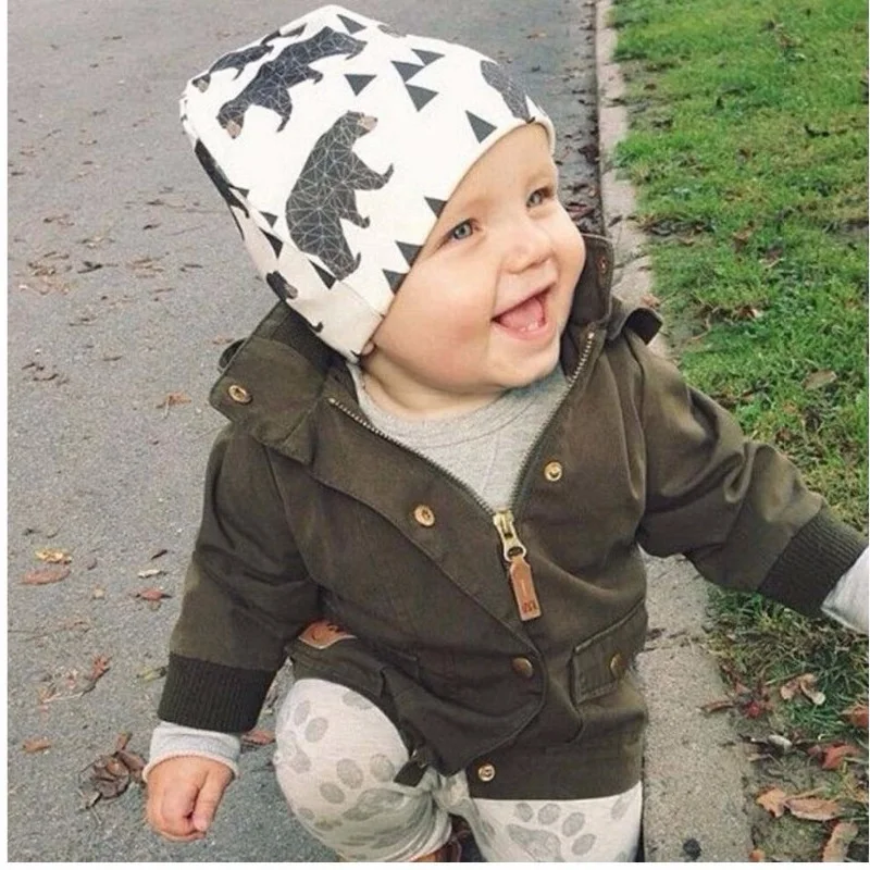

Baby Hat Knit Cotton Cartoon Bear Batman Print Infant Caps For Newborn Boys Girls Spring Autumn Children's Hats Child Beanie