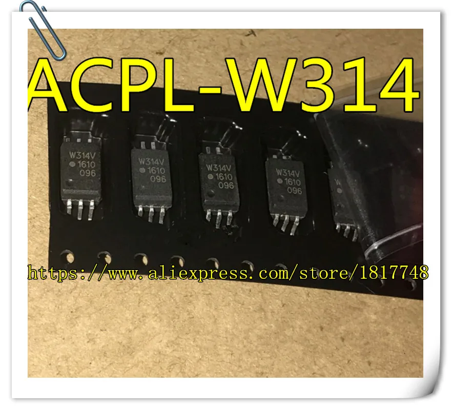 

10pcs/lot ACPL-W314V ACPL-W314 W314V W314 314 SOP-6 New opto coupler chip