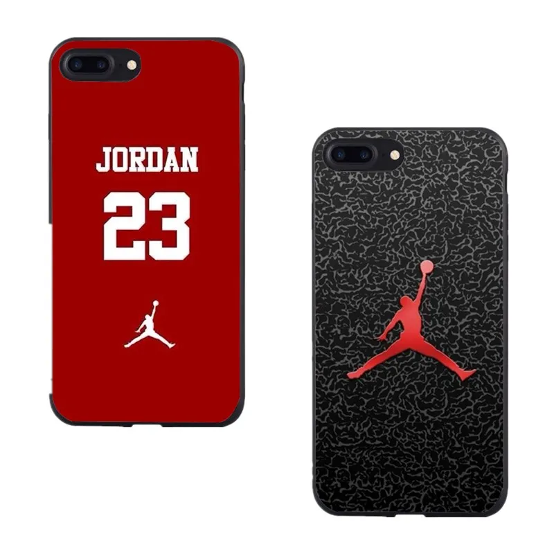 Goede Soft Phone Cover Voor Coque iphone 6 Case 23 Jordan Super Logol Siliconen TPU Dunne Shell Funda Voor iphone 5 se 5s 6s 7 8 7 plus X