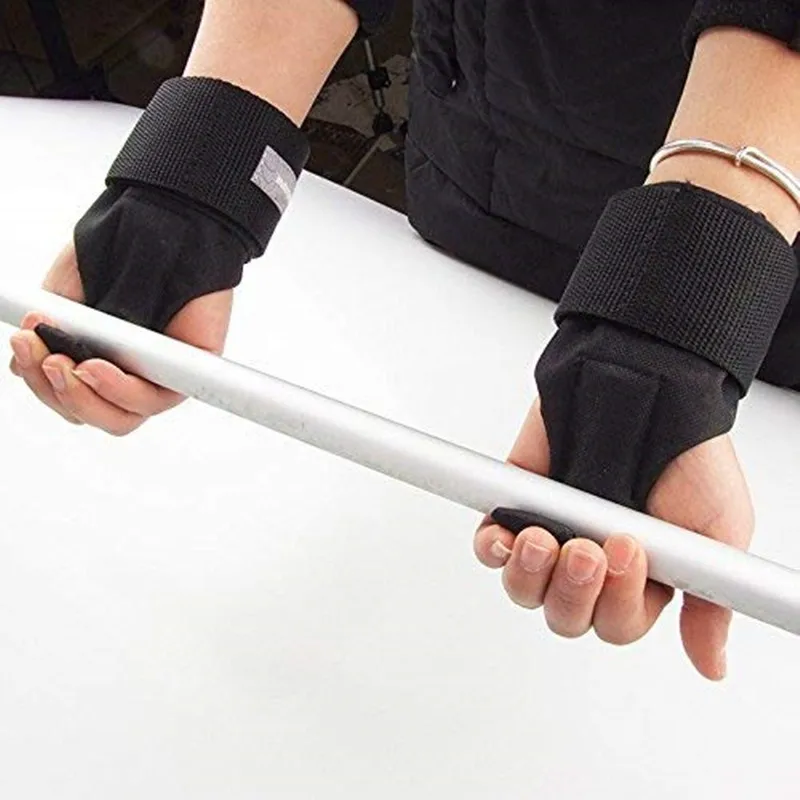

1 Pair Adjustable Weight Lifting Hook Wrist Straps Support Gym Grips for Bodybuilding Fitness Muscle Training Dumbbell Hook