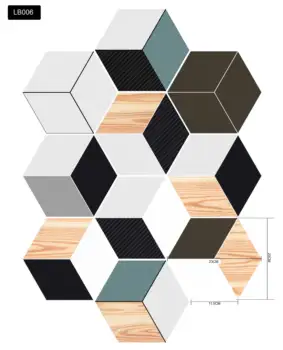 

Self-adhesive Wallpaper Hexagon Tiles sticker PVC Waterproof for Kitchen Bathroom living room DIY