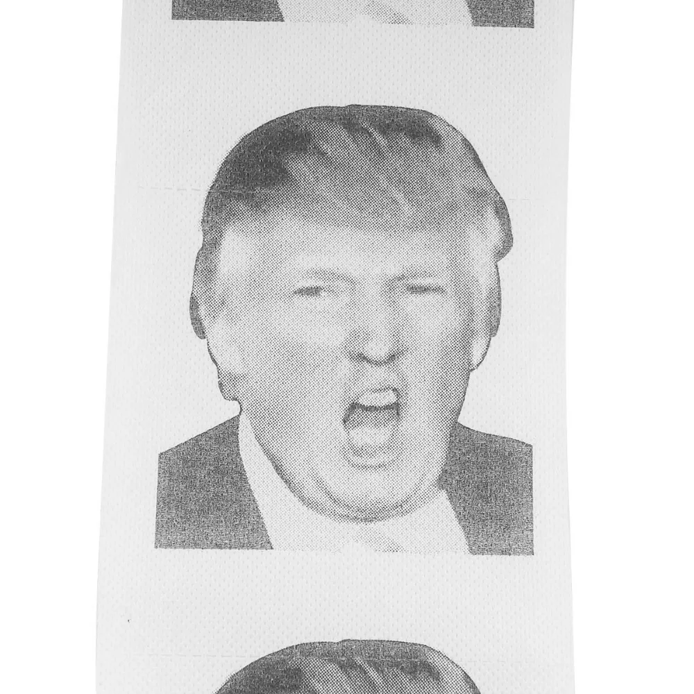 2 рулона/лот 250 листов Забавный Дональд Трамп туалетная бумага с рисунком рулон гумура Шуточный розыгрыш тканевая бумага смешной подарок самосвал с трапом