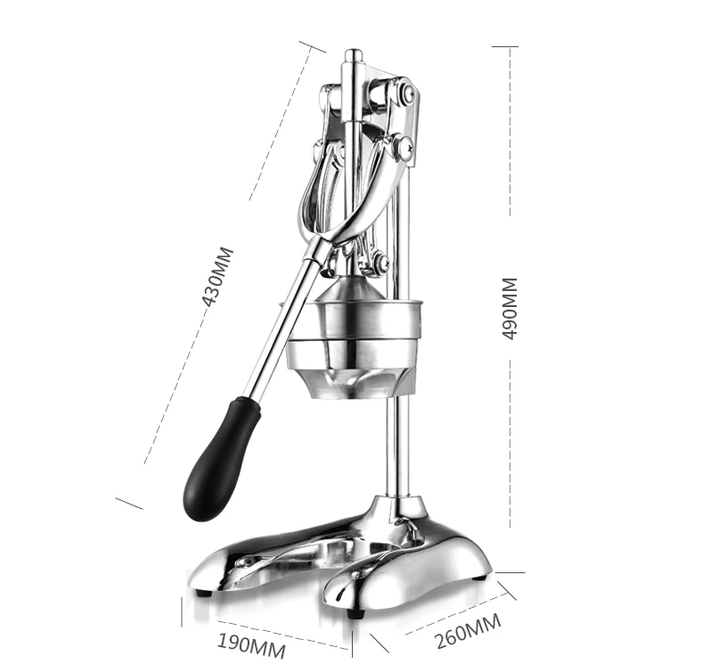 Stainless Steel Citrus Fruits Squeezer Orange Lemon Manual Juicer Lemon Fruit Pressing Machine Hand Press Juicer Home commercial