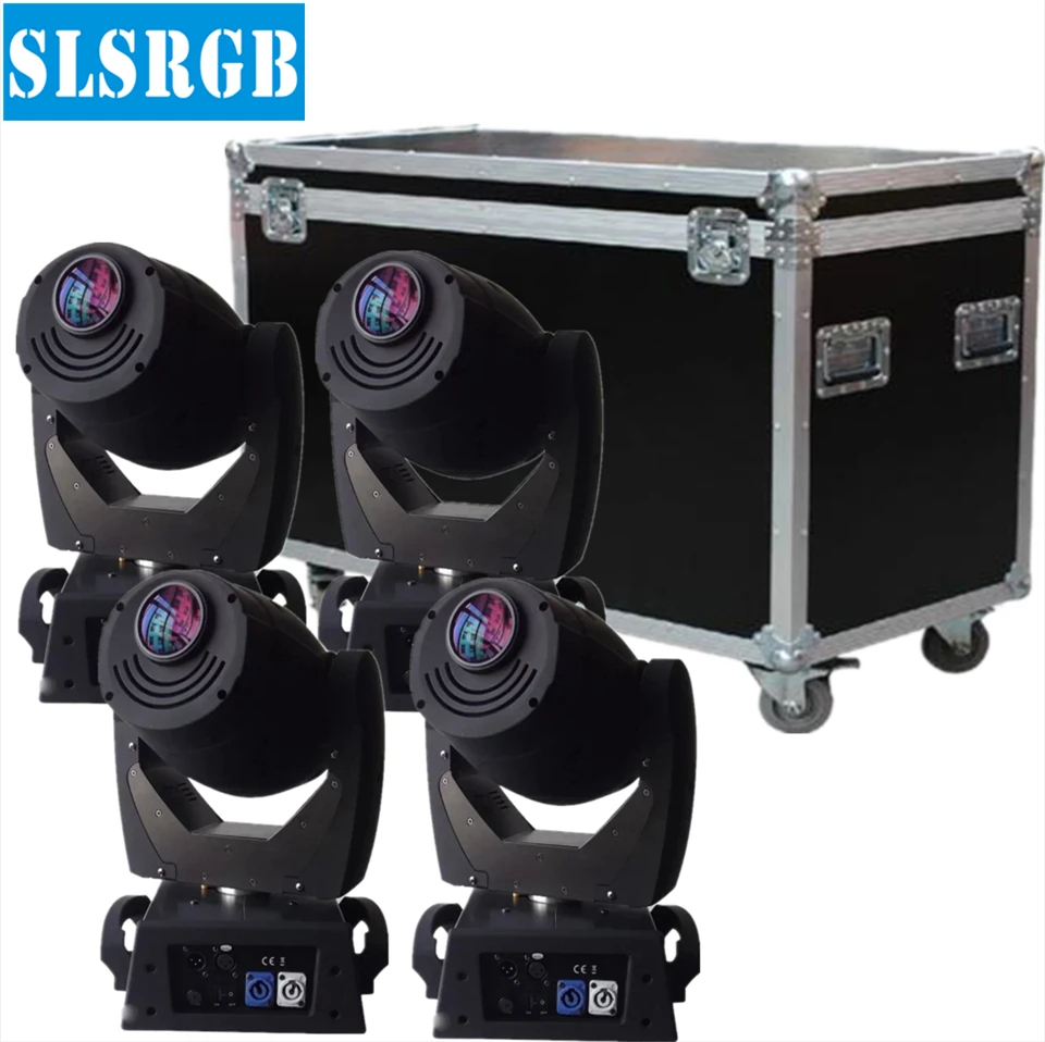 

4pcs/lot with flight case Offered Stage Light Maker 90w Led Led Moving Head Spot dj lights Gobo Spot 90W LED moving head light