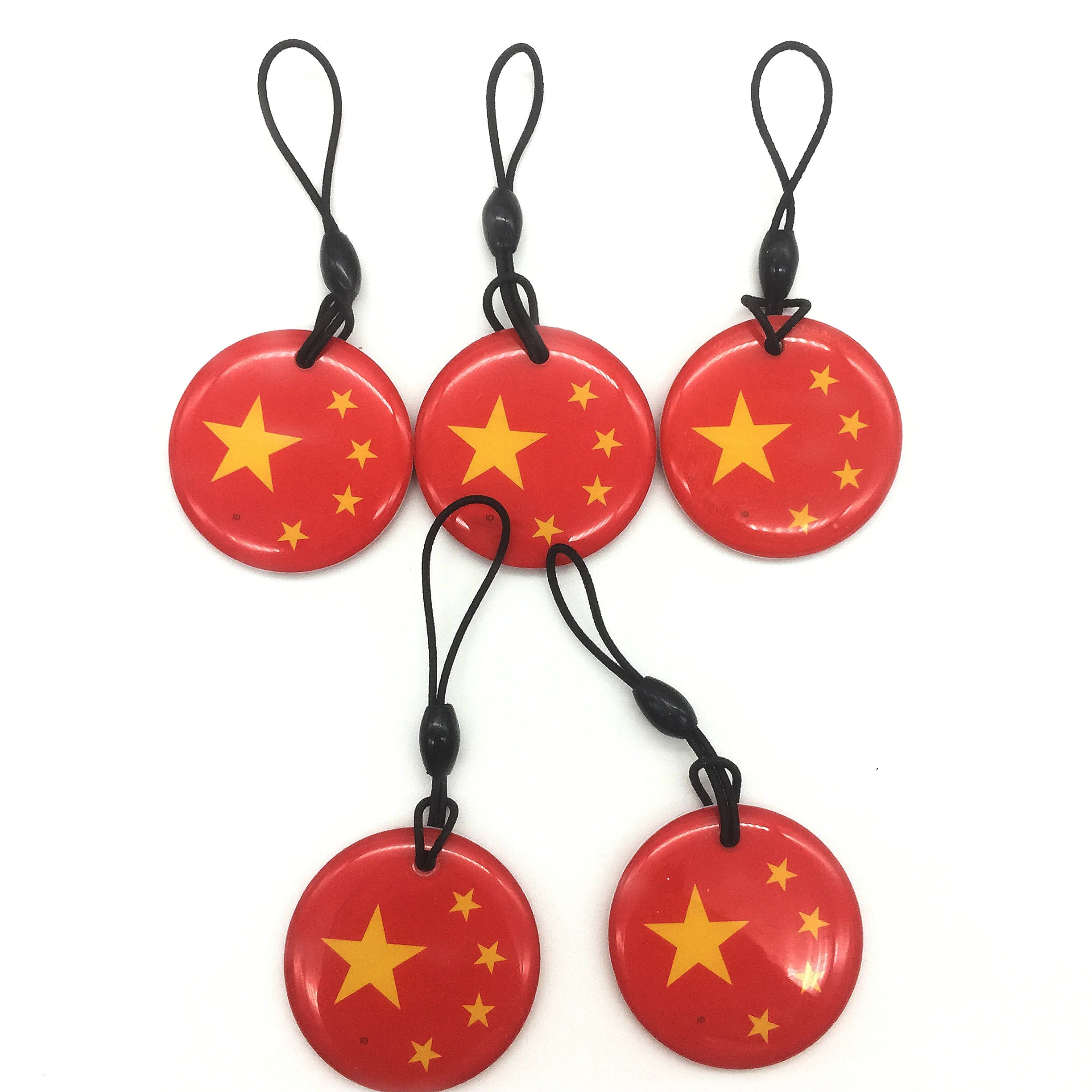 

10pcs Token Tag Keychain Rewritable T5577 Door keys Blank Cards 125Khz RFID For Copier Duplicator Cloner Access Control Card