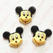 Смола милый мультяшный Микки Смола Кабошон детский персонаж, Принцесса 50 шт./лот 27*28 мм