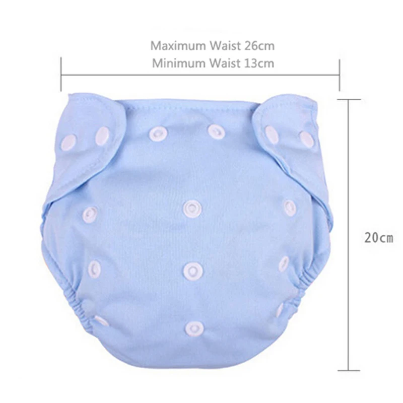 16 pcs kid adjustable reusable baby diapers cotton cloth nappy