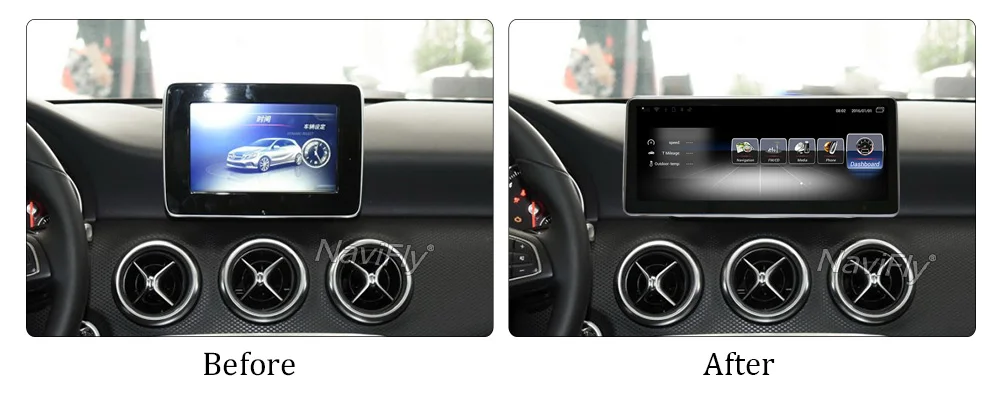 Excellent NaviFly Android 7.1 car multimedia player for Mercedes Benz A Class W176 2016-2017 A180 A220 A250 A200 GPS Navigation 4G LTE 7