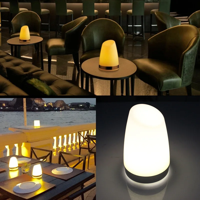 USB Charging Bar Table Lamp KTV/ Bar Ideas Circular Small Lamp Table