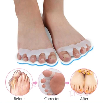 

Ifory 4 Pcs Foot Massager Toe Corrector Finger Valgus Toe Separator Straightener Spreader Correctors Hallux Valgus Correction