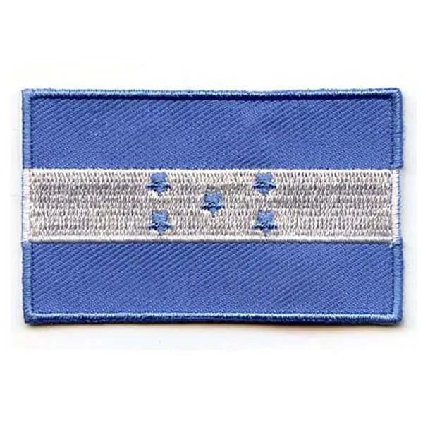 

Honduras Country Embroidery Badge Made by Twill with Flat Broder and Iron On Backing free shipping by Post