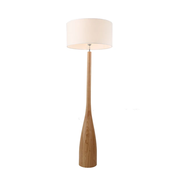 Nordic Floor Lamp Slim Design Oak Wood Fabric Shade Simple Anese Nordic Floor Lamp Slim Design Oak Wood Fabric Shade Simple Anese Sofa Side Bedside Table Light