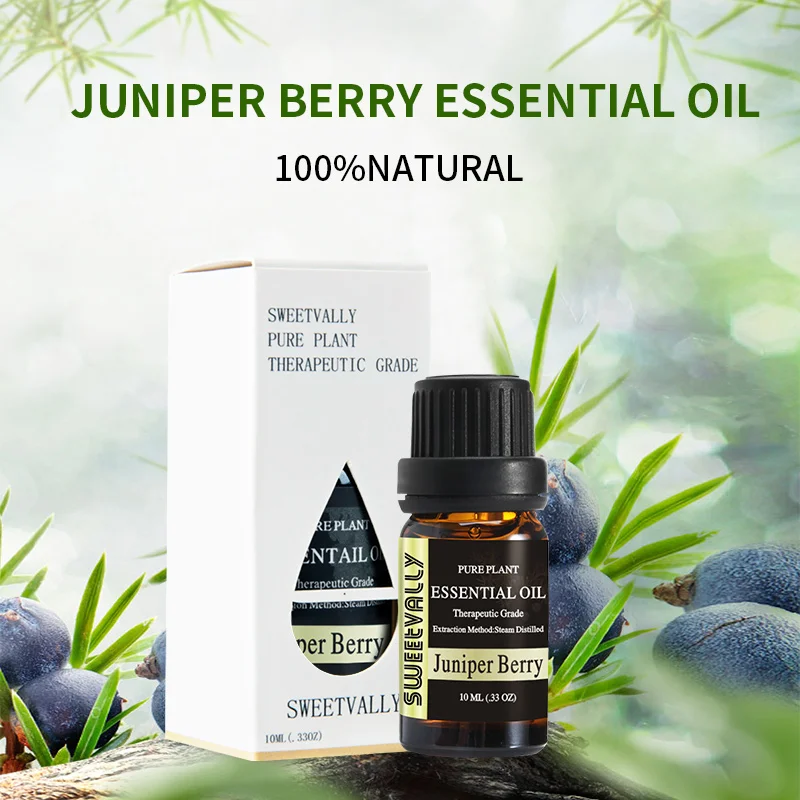 Эфирное масло 10 мл ягоды Juniper 100% чистое натуральное эфирное для диффузора горелка
