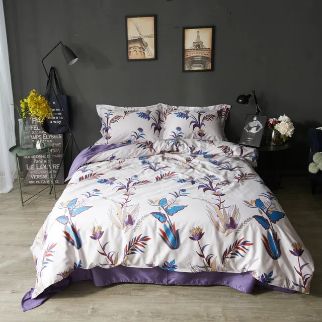 Best Offers 60S Egyptian cotton luxury bedding set 4pcs queen King size cotton silky duvet cover set bedsheet set bedclothes pillowcase 38 Best Offers 60S Egyptian cotton luxury bedding set 4pcs queen King size cotton silky duvet cover set bedsheet set bedclothes pillowcase 38