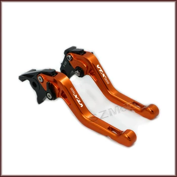

For HONDA VTX1300 VTX 1300 2003-2008 2007 2006 Aluminum Motorcycle Adjustable Short New Style Brake Clutch Lever With LOGO CNC