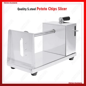 

ST02 Manual Spiral Potato Slicer Chips Cutter Kitchen Vegetable Tools Food Processor Stainless Steel