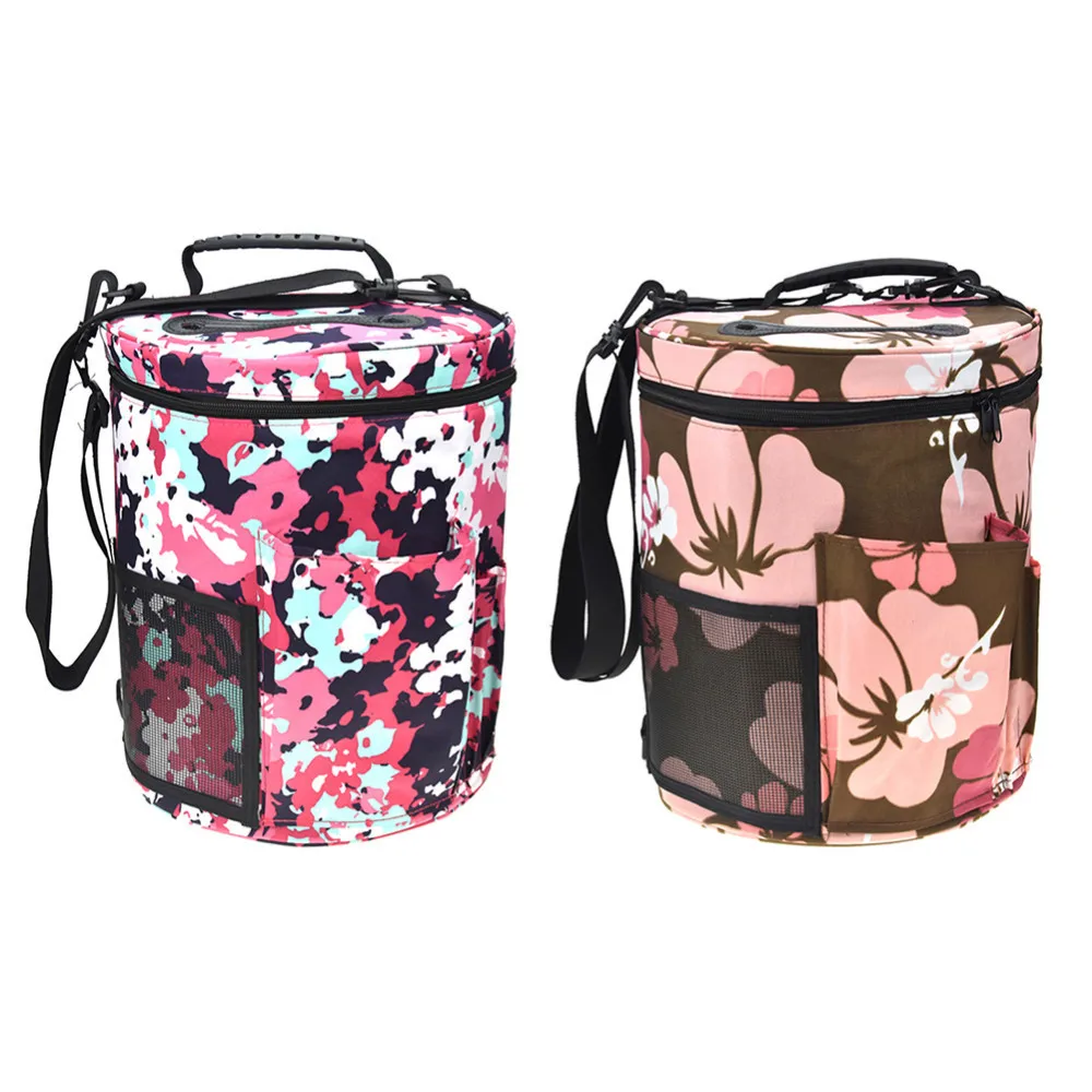 

Cylinder Woolen Yarn Storage Bag Portable Home Crochet Hooks Thread Yarn Storage Bag DIY Sewing Kit Bags