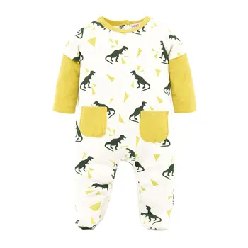 

Fashion Baby Boy Rompers Clothes Dino Printing Long Sleeve Halloween Newborn Jumpsuit Winter Cotton Baby Romper Navidad Overalls