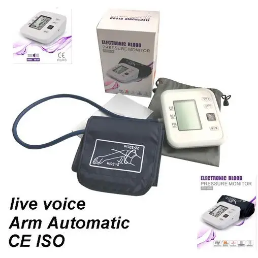 

Professional Arm Style Electronic Blood Pressure Monitor with LCD Display Smart Health Pulse Oximeter Health Care