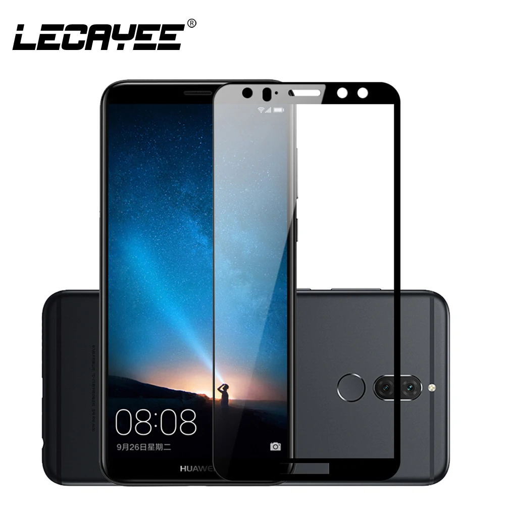 

LECAYEE For HUAWEI Mate 10 Lite Tempered Glass Full Coverage Screen Protector for Huawei Mate 10 Pro Phone Protective Film