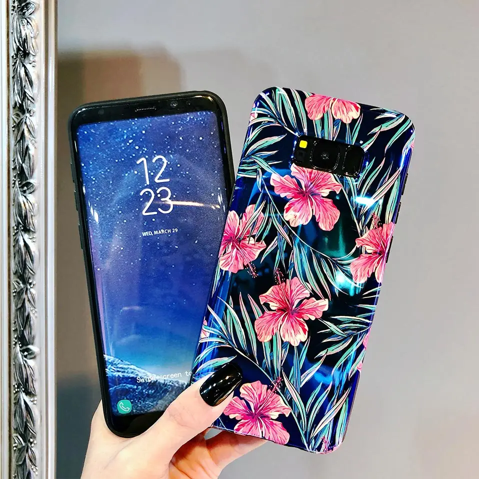 Силиконовый чехол на заднюю панель телефона для Galaxy S8 S9 Капа samsung плюс TPU