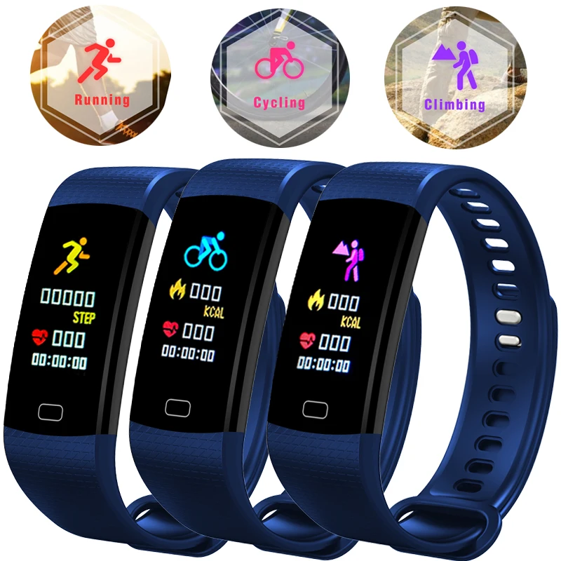 

Sport Smart Bracelet Watch 2018 Top Heart Rate Sleep Monitor Blood Oxygen Pedometer IP67 Waterproof Smart Watch Men Woman