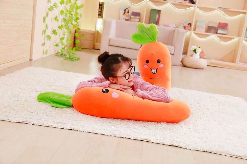 Babiqu 1 шт. 55 см Cretive имитация плюшевая игрушка-овощ Фаршированная морковка набивная вниз хлопок супер мягкая подушка подарок для девочки
