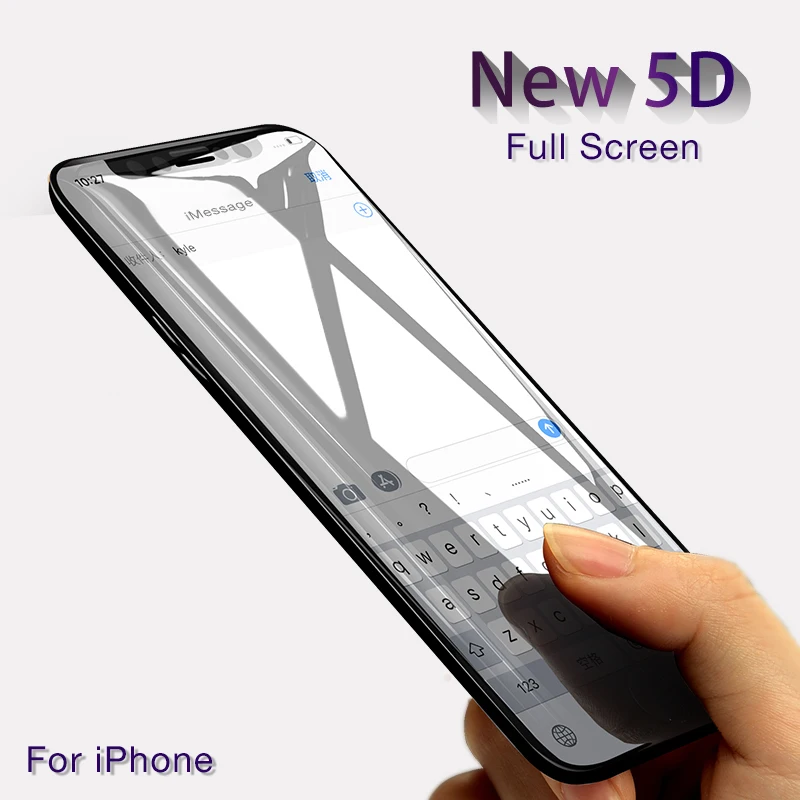 

Too 5D Full Coverage Tempered Glass For iPhone X 8 7 Plus 360 Degree Screen Protector Glass Film For iPhone 6 6s Plus 5D Curved