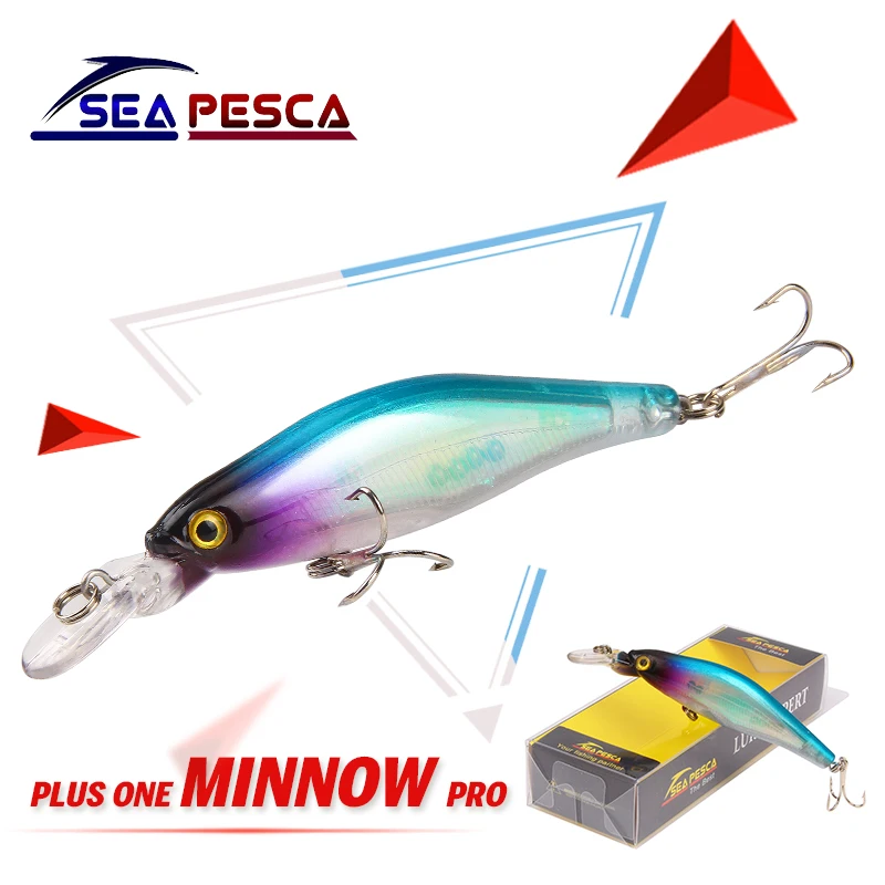 Рыболовная приманка SEAPESCA 100 мм 11 5 г блесна для гольяна 3D глаза плавающая Лазерная