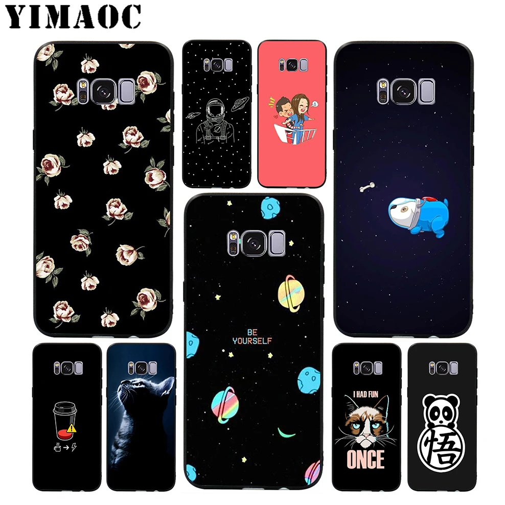 Мягкий чехол YIMAOC с милой пандой для Samsung Galaxy S10 S10e S9 S8 A6 Plus S7 S6 Edge A7 A5 A3 J6 Note 9 8 |