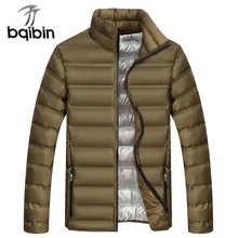 Для мужчин зимние куртки повседневное мужской теплые пальто модные толстые мужские парки Slim Fit Брендовая верхняя одежда 4XL