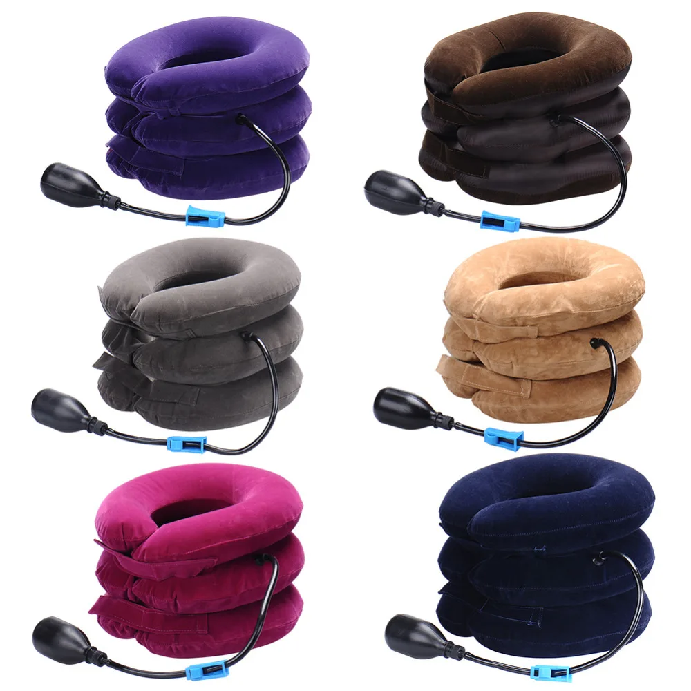 Inflatable Air Cervical Neck Traction Neck font b Massage b font Soft Brace Device Unit for