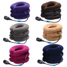 Inflatable Air Cervical Neck Traction Neck Massage Soft Brace Device Unit for Headache Head Back Shoulder Neck Pain Health Care