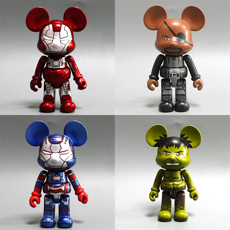8 см железные человеческие Мстители Бесконечность войны Endgame фигурка Marvel Bearbrick 400 быть @ rbrick куклы игрушки подарки
