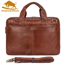 Новинка, мужская кожаная сумка для ноутбука Crazy Horse, высококачественный кожаный портфель, сумка через плечо, портфель