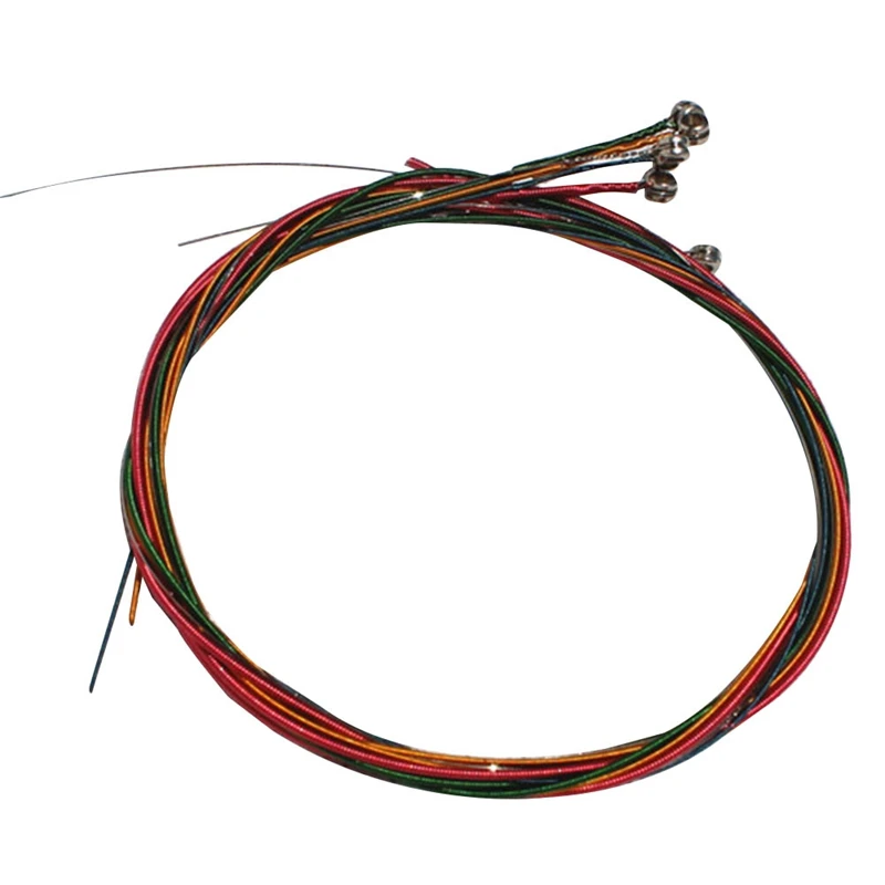 6 pcs/set Colorful Nylon Guitar Strings Copper Alloy strings For
